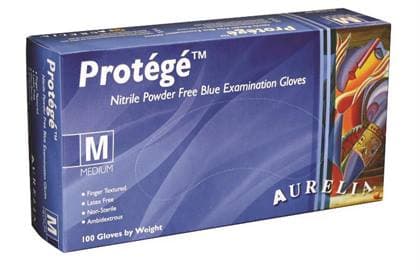 Aurelia Protege Nitrile Powder-Free Textured Examination Gloves, Large, 100/Box - -Aurelia Protege LRG Nitrile PF TXT Gloves (100) - Image 1