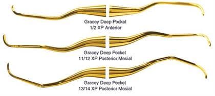 XP SQUARED Technology Gracey Deep Pocket Curette #1/2 +3, Double End, Purple EagleLite Resin Handle, Anterior thumbnail 10