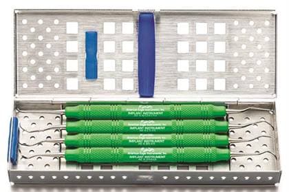 American Eagle Implant Instrument Nebraska 128/Langer 5 Double End Titanium Scaler, 3/8" Green EagleLite Handle, Single, AEIIN128-L5X thumbnail 6