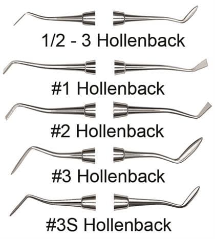 Hu-Friedy #1/2 Hollenback Double-Ended Carver, #7 Satin Steel Colours Handle, CVHL1/27 thumbnail 6