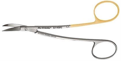 Hu-Friedy #14 LaGrange Double-Curved Super-Cut Scissors, 4.5" (11.5 cm), Serrated, S14SC thumbnail 6