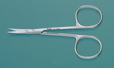 Miltex-Integra Curved Iris Scissors, 3-1/2" (9 cm), Delicate, 20 mm Blades, Stainless Steel thumbnail 7