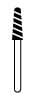 NTI Turbo Diamond Bur, FG, Super Coarse, Round End Taper, 856-025, 5/Pk thumbnail 6