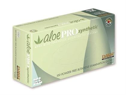 AloePro Synthetic Exam Gloves, X-Small, Powder-Free, Textured, Aloe Vera Coated Inner Surface, Green, Non-Sterile, 100/Box - AloePro Synthetic Exam gloves: X-SMALL 100/Bx. Powder-Free, Textured, Inner - Image 1