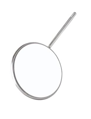 Miltex-Integra #1-1/2" Stainless Steel Simple Stem Front Surface Mirror - -1-1/2" Ih Ss Simple Stem Fs Mirror - Image 1