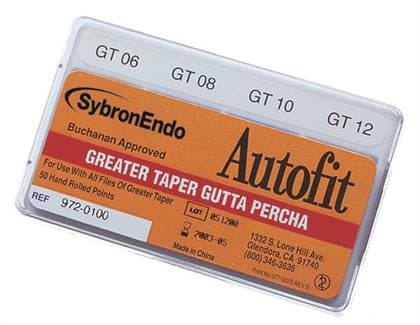 Kerr AutoFit GT Gutta Percha Points, Greater Taper, Size 12-S (0.98 mm Max. Diameter), 50/Box, 972-0107 thumbnail 5