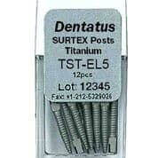 Dentatus Surtex Classic Surface-Treated Titanium Post Refill, Extra Long, 1.65 mm Diameter, 14.2 mm Length, 12/Pkg, TST-EL5 thumbnail 4