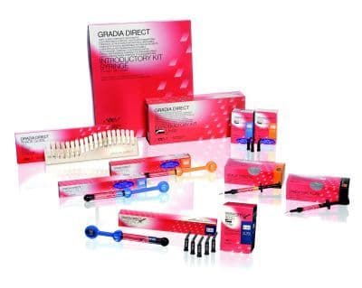 GRADIA Intensive Color Set, 11 Shades, Light Cure Composite, 2.4ml Syringes, GC America 001529 thumbnail 2