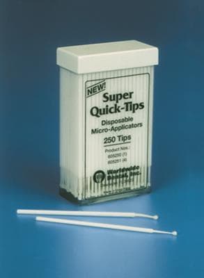 Quick-Tips Micro-Applicator Tips, White, Regular Fiber, 100/Pk, 605220 thumbnail 9