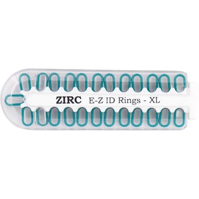 Zirc Dental E-Z ID Rings XL, Teal, Pack of 25, 70Z000J thumbnail 2