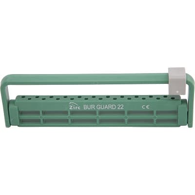 Zirc Dental Steri-Bur Guard 22-Hole Bur Block, Green, Autoclavable, 50Z410D thumbnail 6