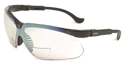 Hager Comfort Fit Magnifiers Protective Eyewear, +2.5 Diopter, Clear Lens, Black/Silver Frame, 355859 thumbnail 4