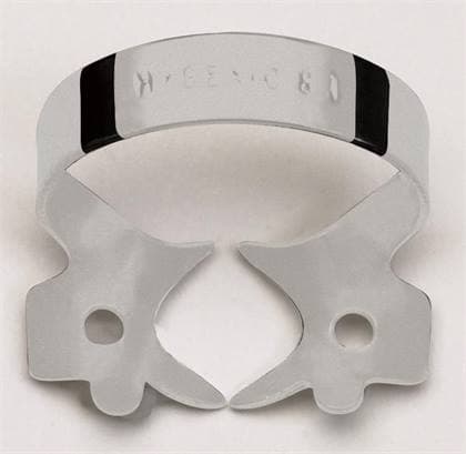 Hygenic Rubber Dam Clamp, #W00, Wingless, Gloss Finish, Upper & Lower Premolar/Anterior, 1/Pk, H02769 thumbnail 5