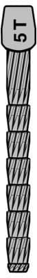 ParaPost Stainless Steel Endodontic Post, Size 3, Brown, 0.036" (0.9mm), 25/Pk, P443B thumbnail 8