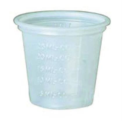 West Coast Paper Medicine Cups, 3 oz, Wax-Coated Paper, Graduated, 100/Pkg, R3-43107 - MEDICINE CUPS R3 3OZ 100/PKG - Image 1