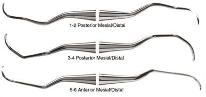 American Eagle Instruments Universal Curette #1-2 Langer, Posterior Mesial/Distal, Double End, EagleLite Resin Handle, 3/8", Red, 1/Pk, AECL1-2X thumbnail 11