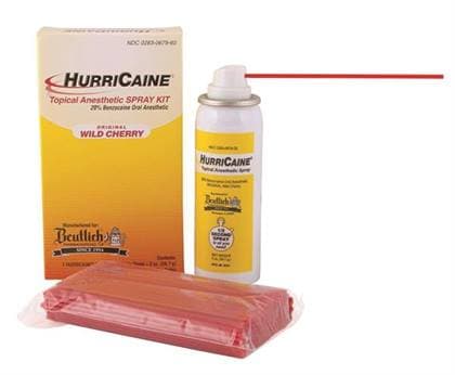 HurriCaine Topical Anesthetic Spray, 20% Benzocaine, Wild Cherry, 2 oz, #0283-679-02 thumbnail 3