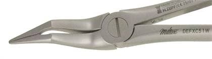 Miltex Xcision Extracting Forceps #51W, Upper Roots, Serrated Beaks, Stainless Steel, DEFXC51W thumbnail 6