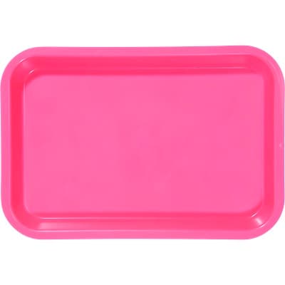 Zirc Mini Flat Set-Up Tray, Neon Pink, 9-3/8" x 6-3/8" x 7/8", 1/Pk, 20Z101S thumbnail 9