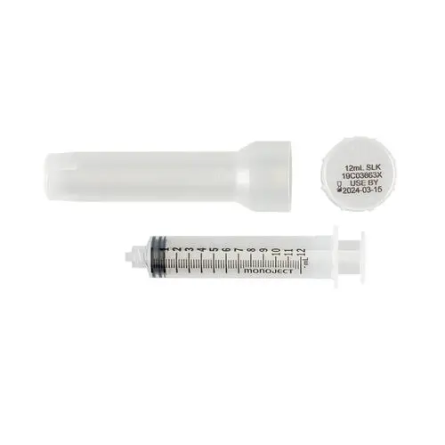 Monoject Hypodermic Syringe, Luer-Lock Tip, 12 mL, Sterile, Rigid Pack, 80/Box, 8881512878 thumbnail 2