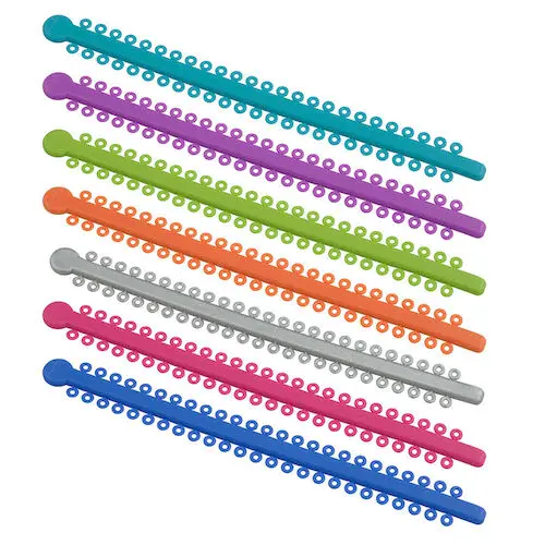 Ortho Technology Power Sticks Elastomeric Ligatures, Red, 0.120", 1000/Pkg, 404-008 thumbnail 3