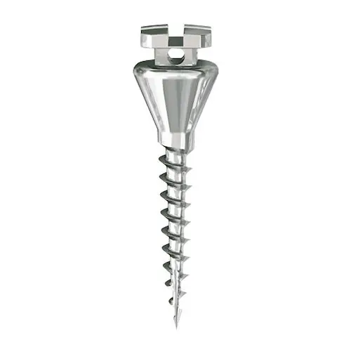 Spider Screw® K1 Conical Self-Drilling Thread Long Neck 6.5mm, 1.5mm Body Diameter, Titanium, Each, SCL-1506 thumbnail 2