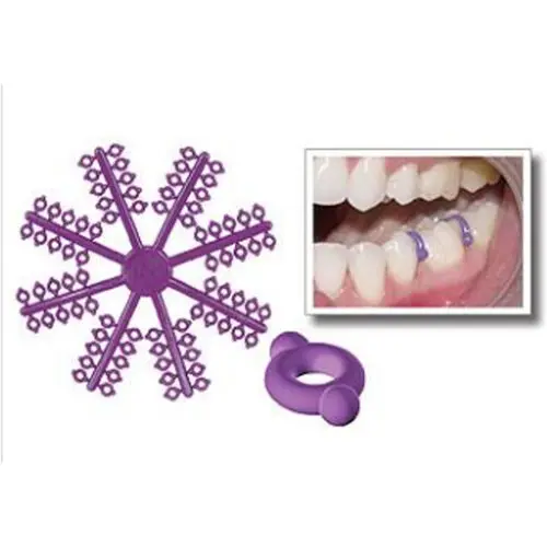 Ortho Technology Elast-O-Loop2 Orthodontic Separators, Purple, Latex-Free, 960/Pkg, 480-300 thumbnail 2