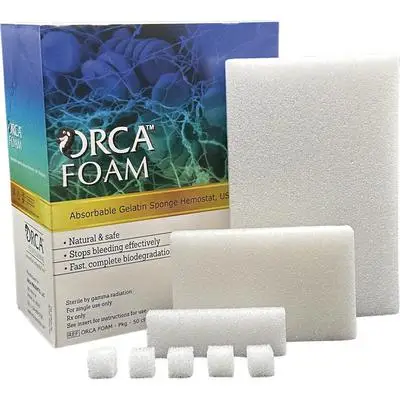 ORCA Foam Absorbable Hemostatic Gelatin Sponge, Size 12/7, 60 x 20 x 7 mm, 10/Box, OF-602007 thumbnail 10
