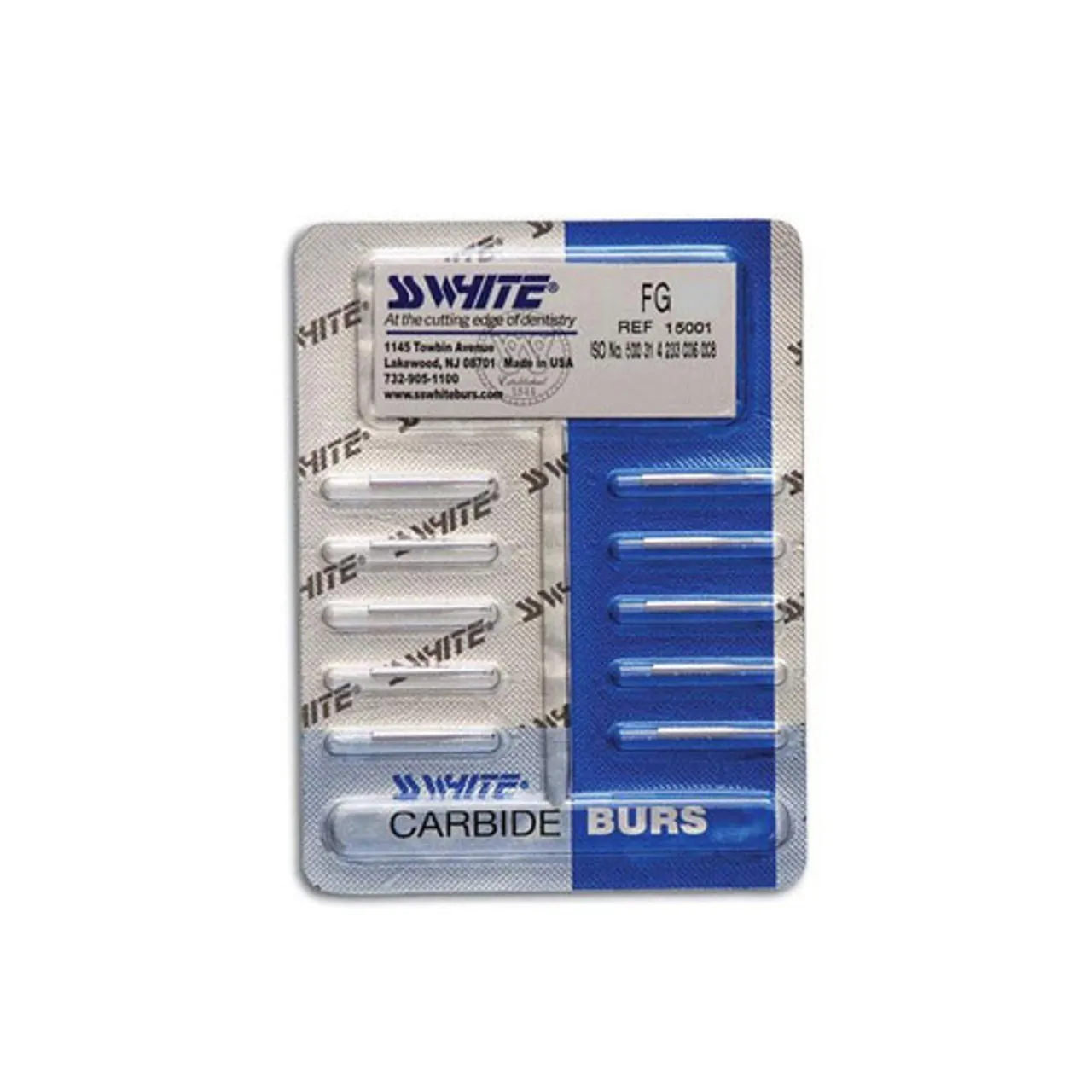 SS White Standard Operative Carbide Bur, FG, Round, #1/4, 0.5 mm Diameter, 100/Pk, 13014 thumbnail 4