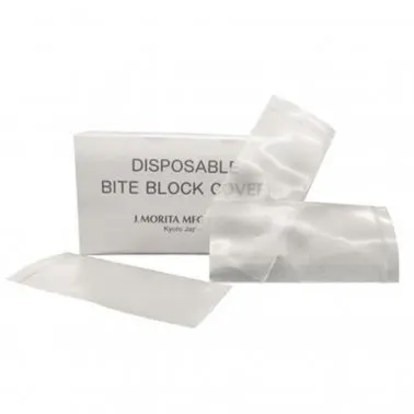 Bite Block Covers, Clear, Disposable, 2" x 3/4", 300/Box, 31-7688210 thumbnail 3