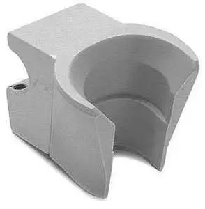 Standard HVE Hanger, Grey, Fits 1/2" Diameter Hanger Bars, H-1020G - Standard HVE Hanger Grey - Image 1