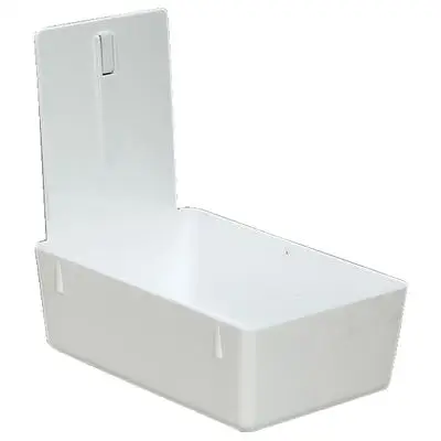 Plasdent Lab Pan, White Plastic with Center Clip, 7-3/8" x 4-5/8" x 2-3/8", 1/Pkg, 205LP-1 thumbnail 2