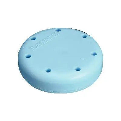 Plasdent Magnetic Bur Block, Small Round, 7-Bur Capacity, 1-5/8" Diameter, Blue, 1/Pk, 400BS-2 thumbnail 7