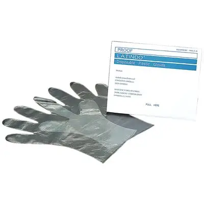 Latindo Disposable Plastic Overgloves, Medium, Clear, Ambidextrous, 100/Box, 900LX-M thumbnail 4