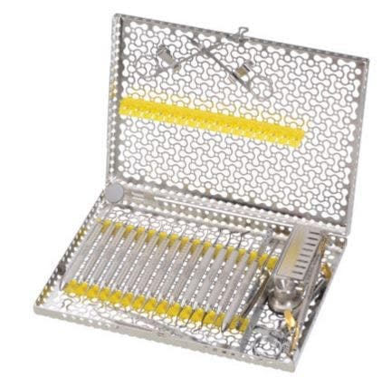 Hu-Friedy IMS Infinity Series 16-Instrument Large Cassette with Accessory Area, Orange, IMN4163 thumbnail 3
