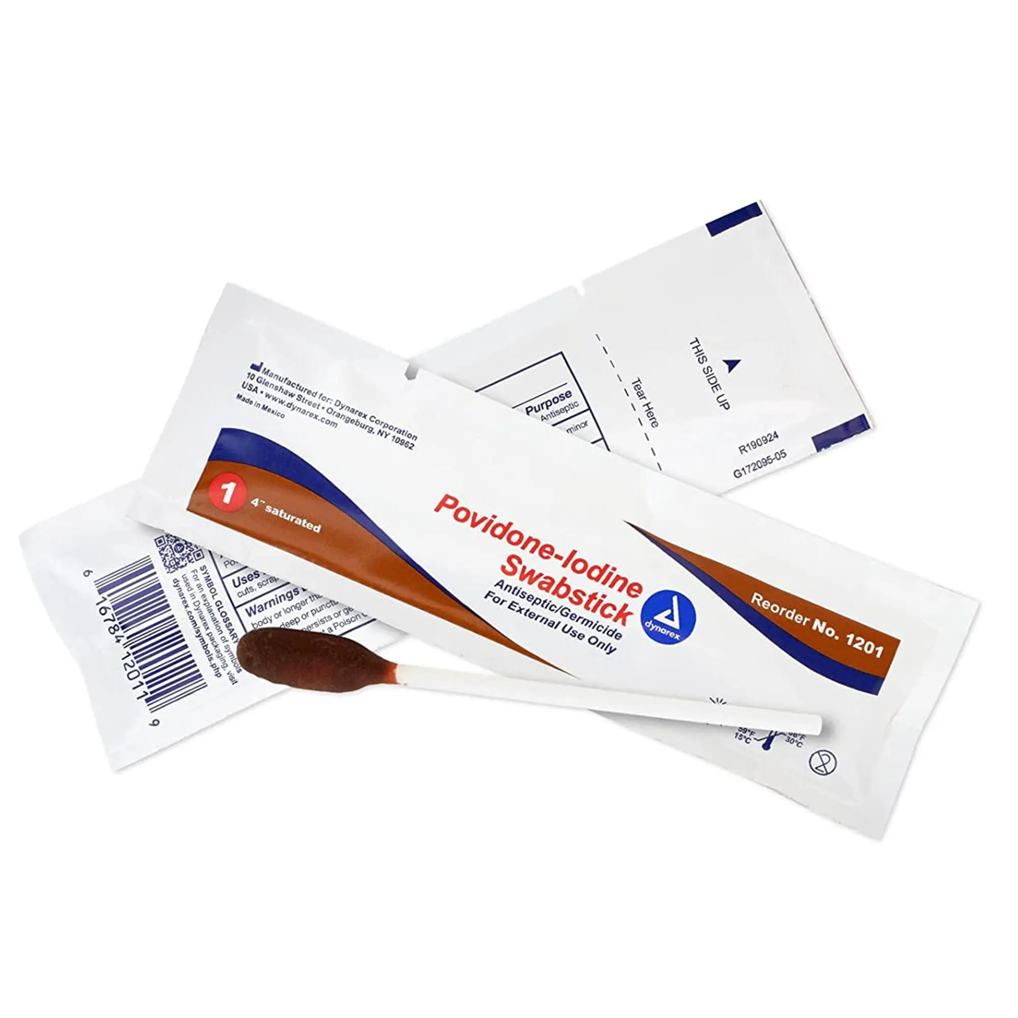 Dynarex Povidone Iodine Swabsticks, 1s, 50/Box, 1201 thumbnail 6