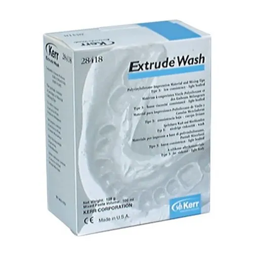 Kerr Extrude Wash VPS Impression Material, Blue, 50 ml Cartridges, 2/Pkg, 28418 - Wash, 2-Cartridge Pack, Blue, 28418 - Image 1