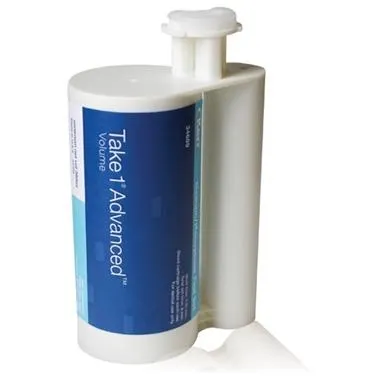Kerr Take 1 Advanced VPS Impression Material, Volume Hard Cartridges, Medium/Monophase Body, Super Fast Set, Light Blue, 2 x 380 mL, Ref 34690 thumbnail 8