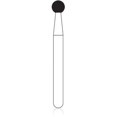 NTI FG Diamond Bur, Coarse Grit, Round, 2.1 mm, Friction Grip, Green Ring, 5/Pkg, C801-021 thumbnail 3