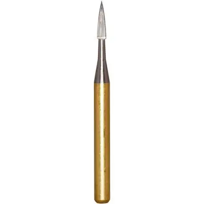 Kerr Razor Sculpt Carbide Bur, #246, Flame, FG, 0.9 mm Diameter, 3.6 mm Length, 5/Pk, H246RZS-009 thumbnail 3