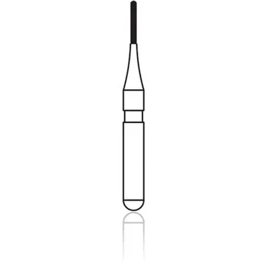 NTI nano/prep Diamond Bur, FG, Fine, Round-End Cylinder, #N838L-007, 0.7 mm Diameter, 3.5 mm Length, 5/Pkg thumbnail 2