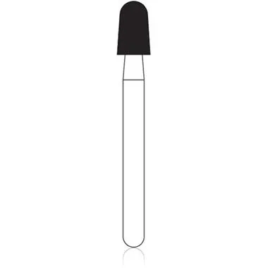 NTI Diamond Bur, FG, Round End Taper, #SC849-025, Super Coarse, Black Ring, 2.5 mm Diameter, 5/Pk thumbnail 4