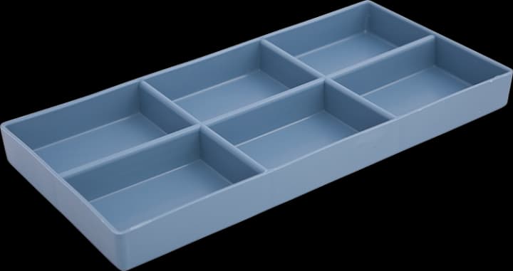 Zirc Dental Plastic Cabinet Tray #20, White, 7-7/8" x 3-3/4" x 3/4", 1/Pk, 20Z206A thumbnail 3