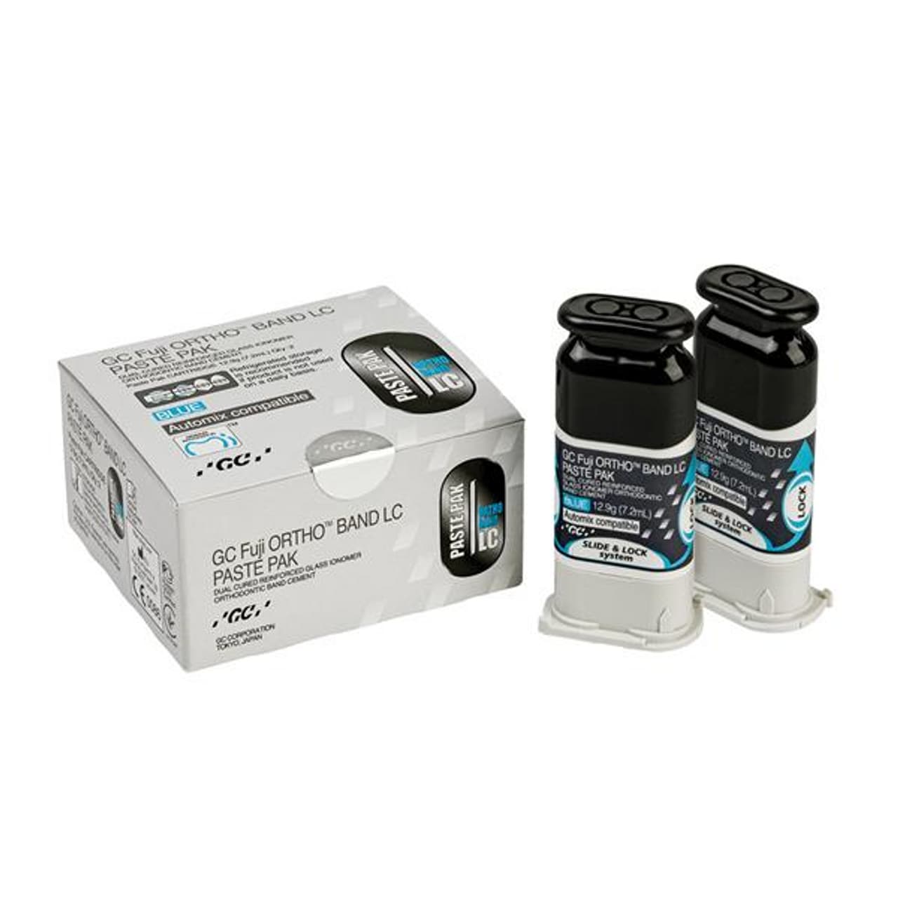 GC Fuji Ortho Band LC Automix SL Paste Pak, Light-Cured Resin-Reinforced Glass Ionomer Orthodontic Band Adhesive, 2 x 7.2 mL Cartridges, 013573 thumbnail 10