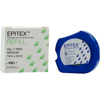 Epitex Finishing and Polishing Strips Refill, Medium (Green), 5 mm x 10 m Reel, 1/Pk, 473021 thumbnail 13