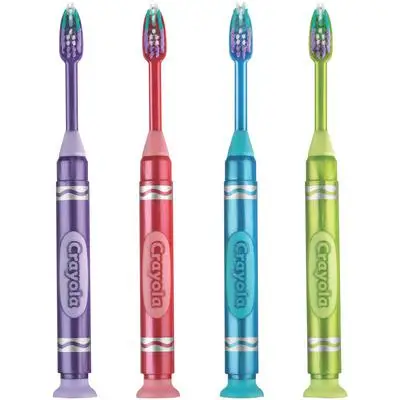 GUM Crayola Marker Suction Cup Toothbrush, Soft, Assorted Classic Colors, Ages 3+, 12/Box, 227AA thumbnail 8