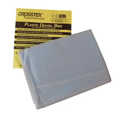 Crosstex Patient Barrier Apron, Plastic, Waist Length, 27" x 30", Blue, 1/Pk, NP3BL thumbnail 9