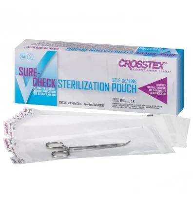 Crosstex Sure-Check Self-Seal Sterilization Pouches, 8" x 16", 200/Box, SCL8162 thumbnail 10