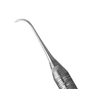 American Eagle Instruments Sickle Scaler, Single-End, #128 Nebraska, Anterior, EagleLite Resin Handle, 3/8", Orange, 1/Pk, AESN128X thumbnail 4