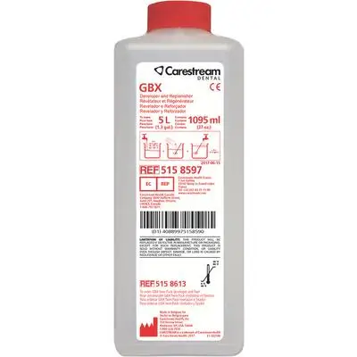Carestream GBX Developer & Replenisher Concentrate, Makes 5 L, 37 oz. Bottle, 5158597 thumbnail 5